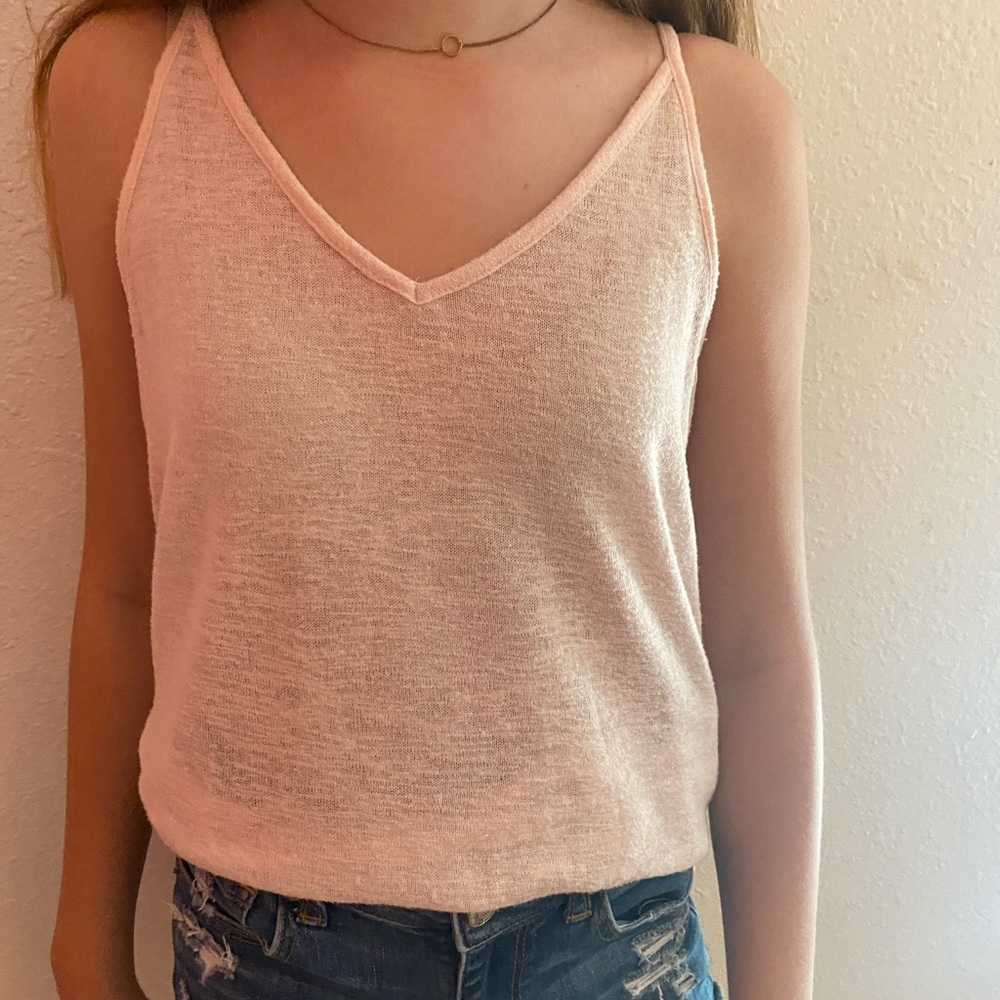 super cute pink tank top